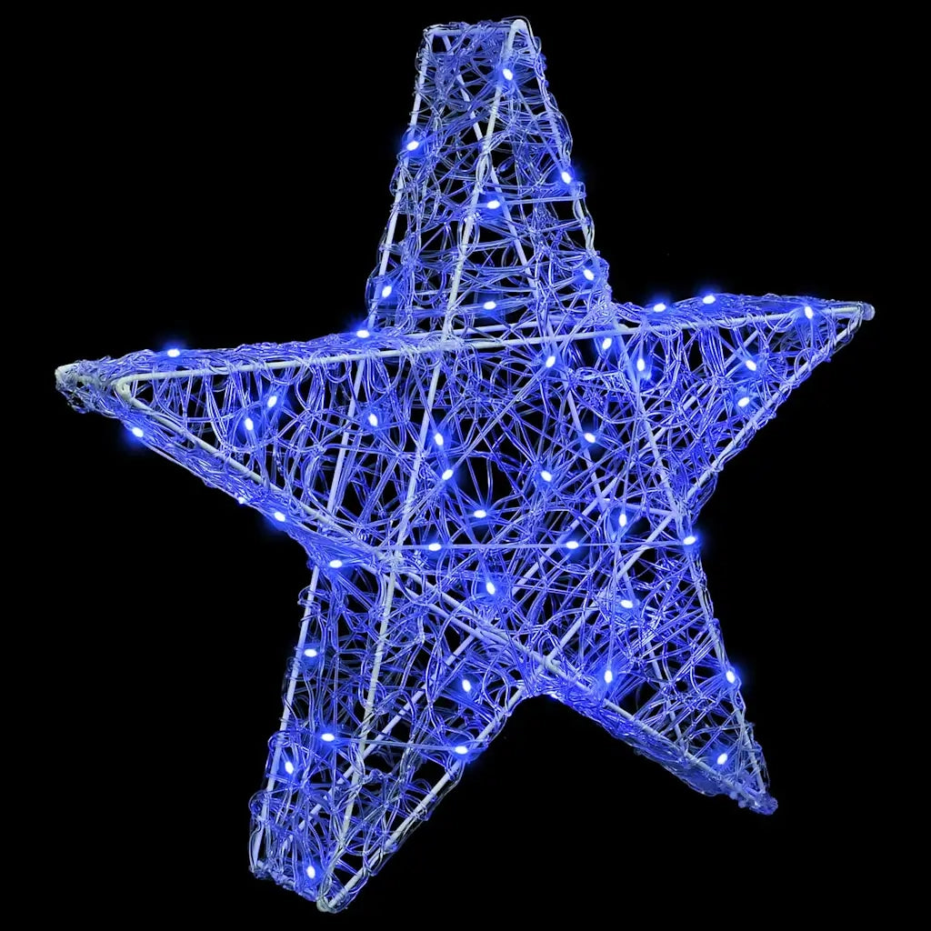 Stella 3D con 50 LED Blu 55 x 53.5 x 10 cm Acrilico 42019100
