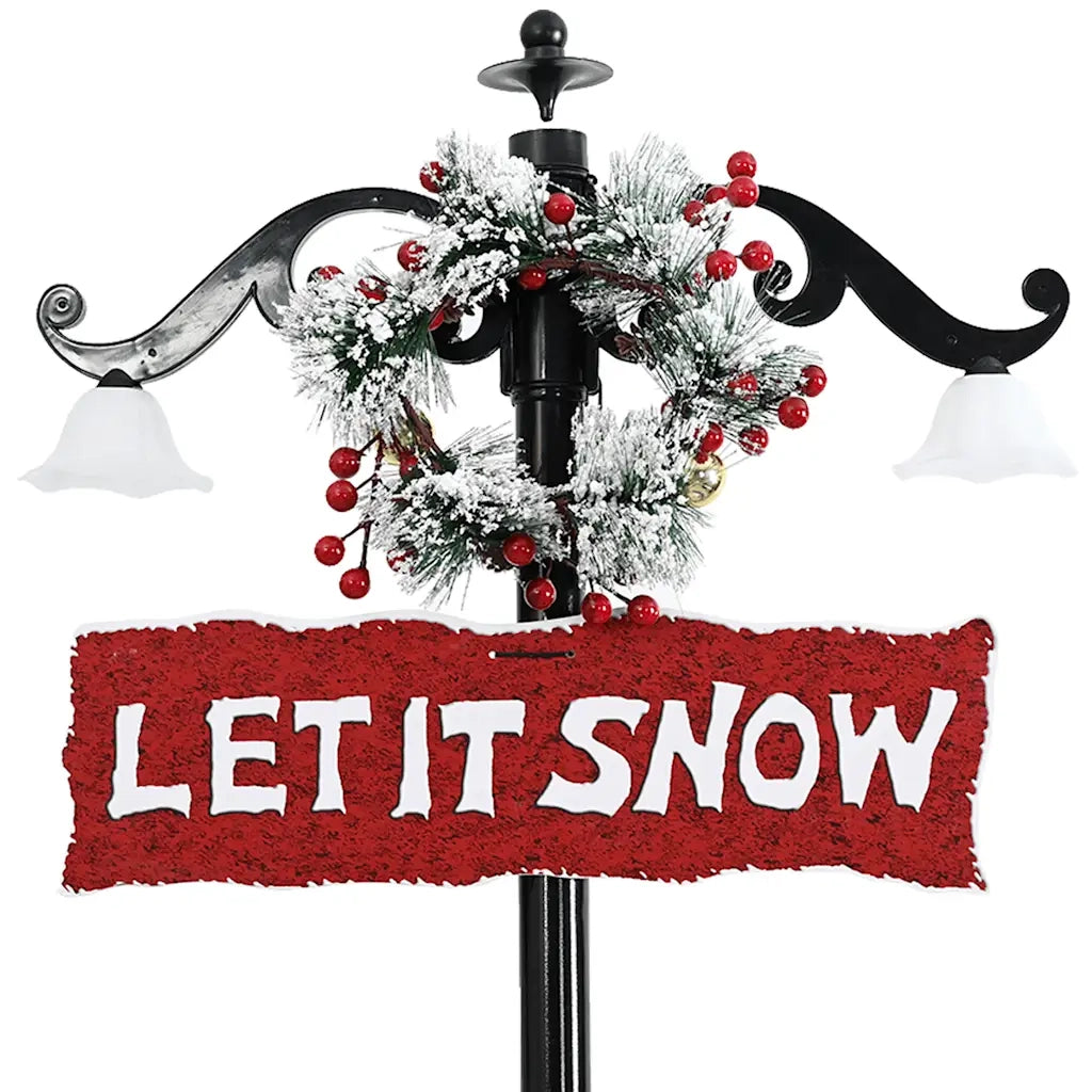 Albero di Natale con Nevicata e Base ad Ombrello Blu 170 cm PVC 289930