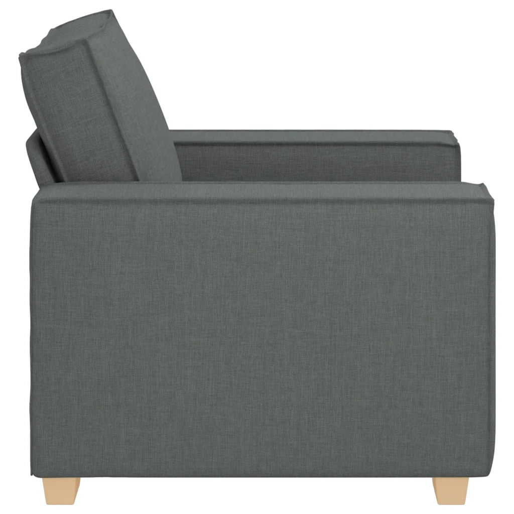 Poltrona Divano Grigio Scuro 100x78x84 cm Tessuto 4104961