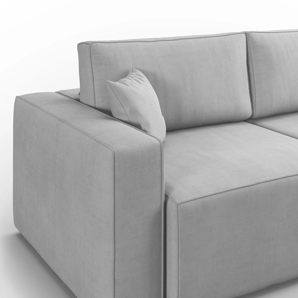 Morfeo Divano in tessuto impermeabile 180 cm  grigio chiaro