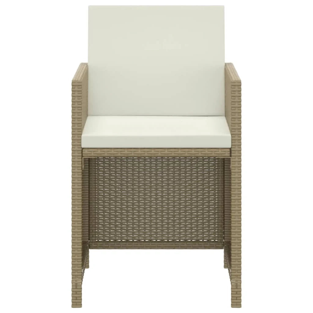 Set da pranzo da giardino composto da 3 pezzi con cuscini in polyrattan beige 02_0014523