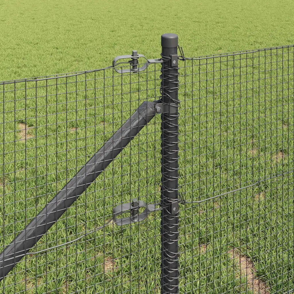 Palo della recinzione Grigio 25 x 0,5 m (rete 16 x 16 mm)