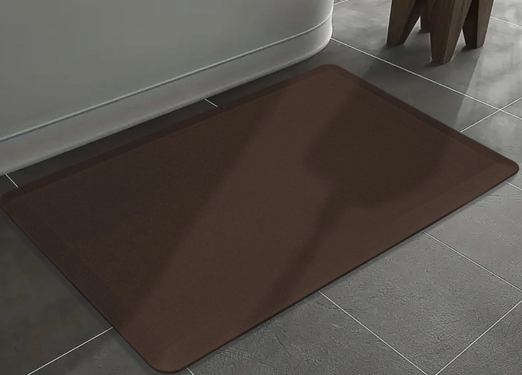 Tappeto Bagno Memory Ultrasoft Antiscivolo Impermeabile Tinta Unita Giulia - 44x190 - Marrone