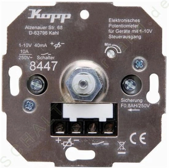 Potenziometro elettronico per apparecchi con tensione di controllo 1-10v (844700007)