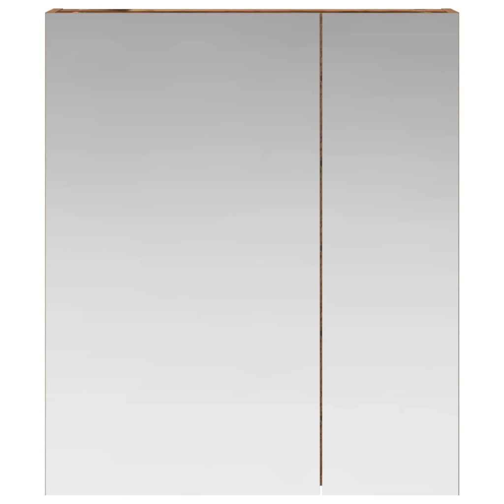 Mobiletto per specchio da bagno Legno vecchio 60 x 14,5 x 70 cm 889061