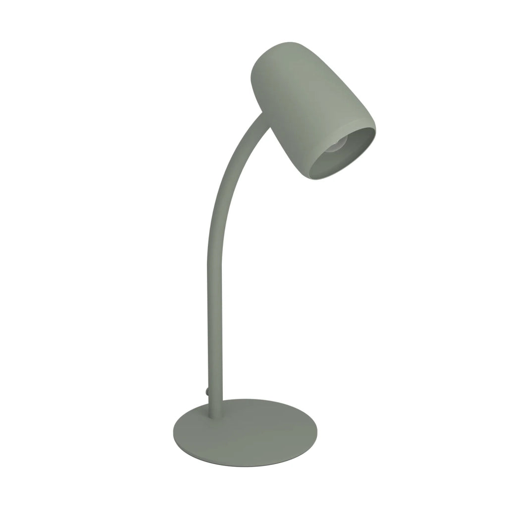 Lampada Scrivania Moderna Carlo Acciaio Verde 1 Luce E14 Ip20