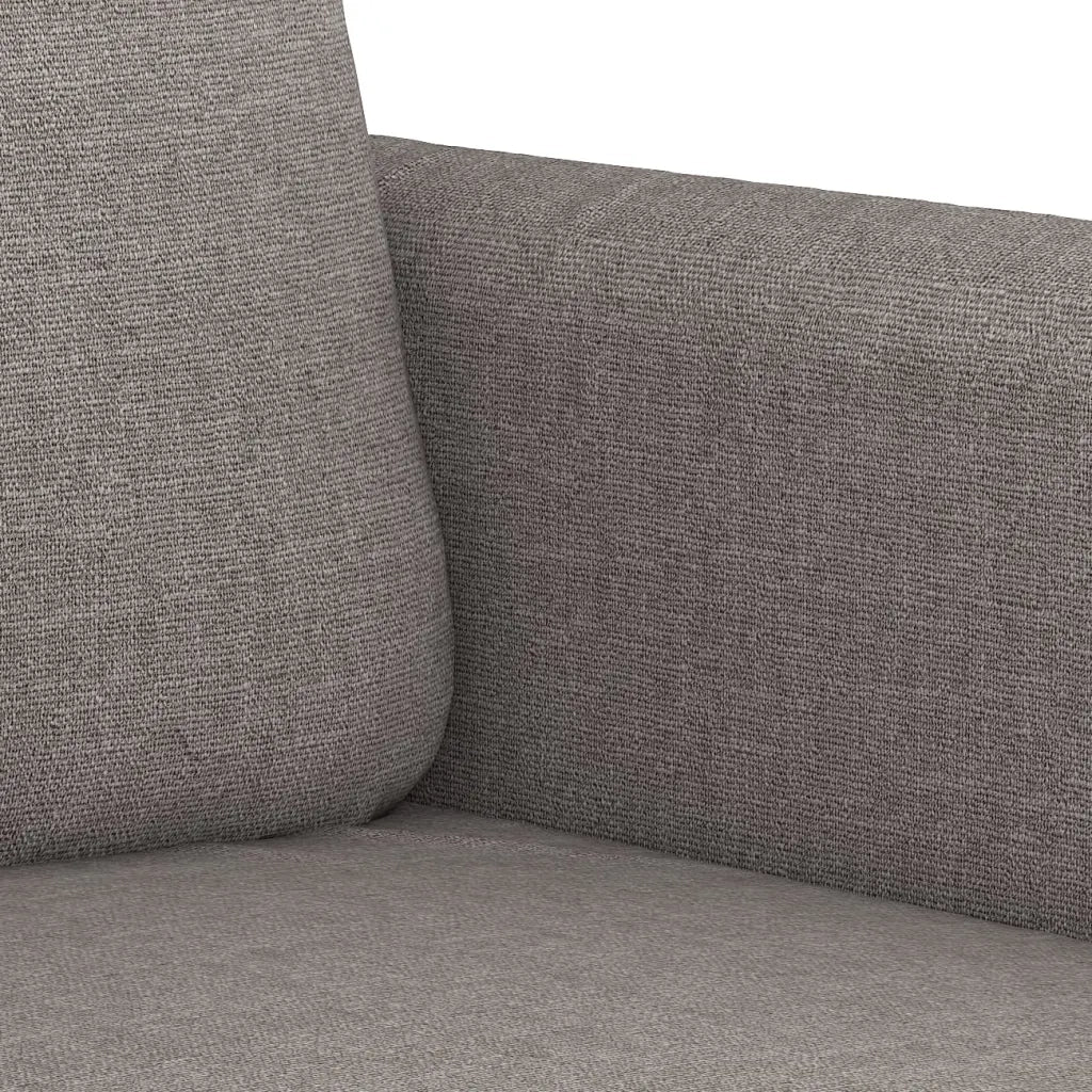 Set Divani 2 pz con Cuscini Tortora in Tessuto
