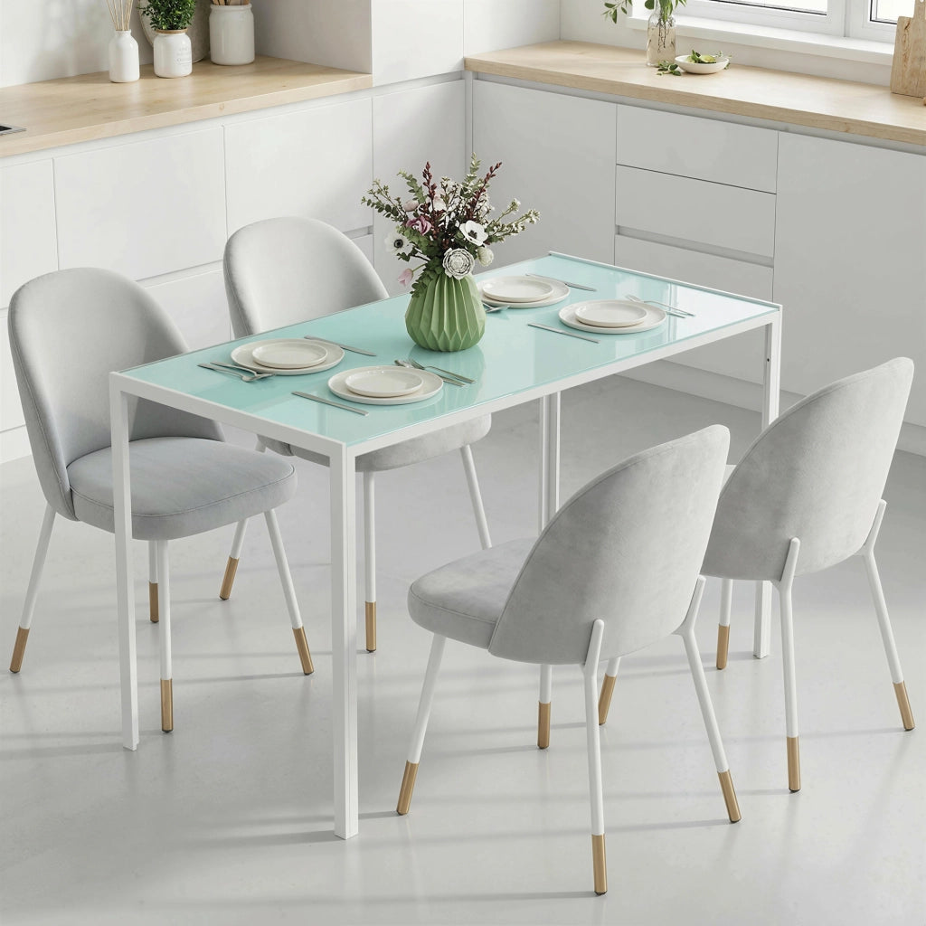 Tavolo da pranzo allungabile moderno ¨C zephmum ¨C bianco legno 120x60x75