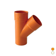 DERIVAZIONE  45  ° IN PVC- Diam. 82- ESCLU- pezzi 1