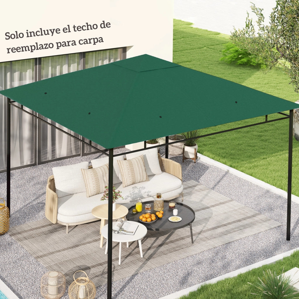 Copertura Gazebo Giardino 300x300 cm ¨C Minimal ¨C Verde