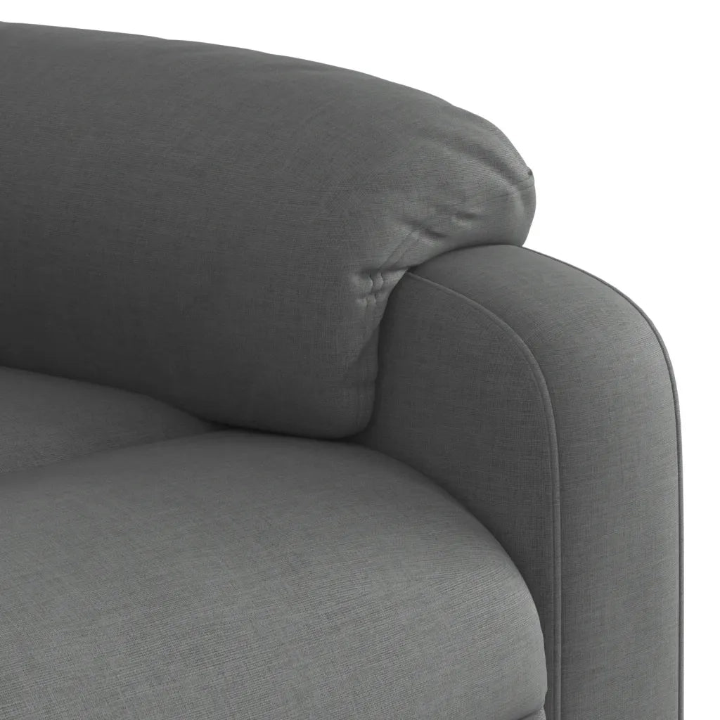 Poltrona reclinabile in tessuto grigio scuro 3205721