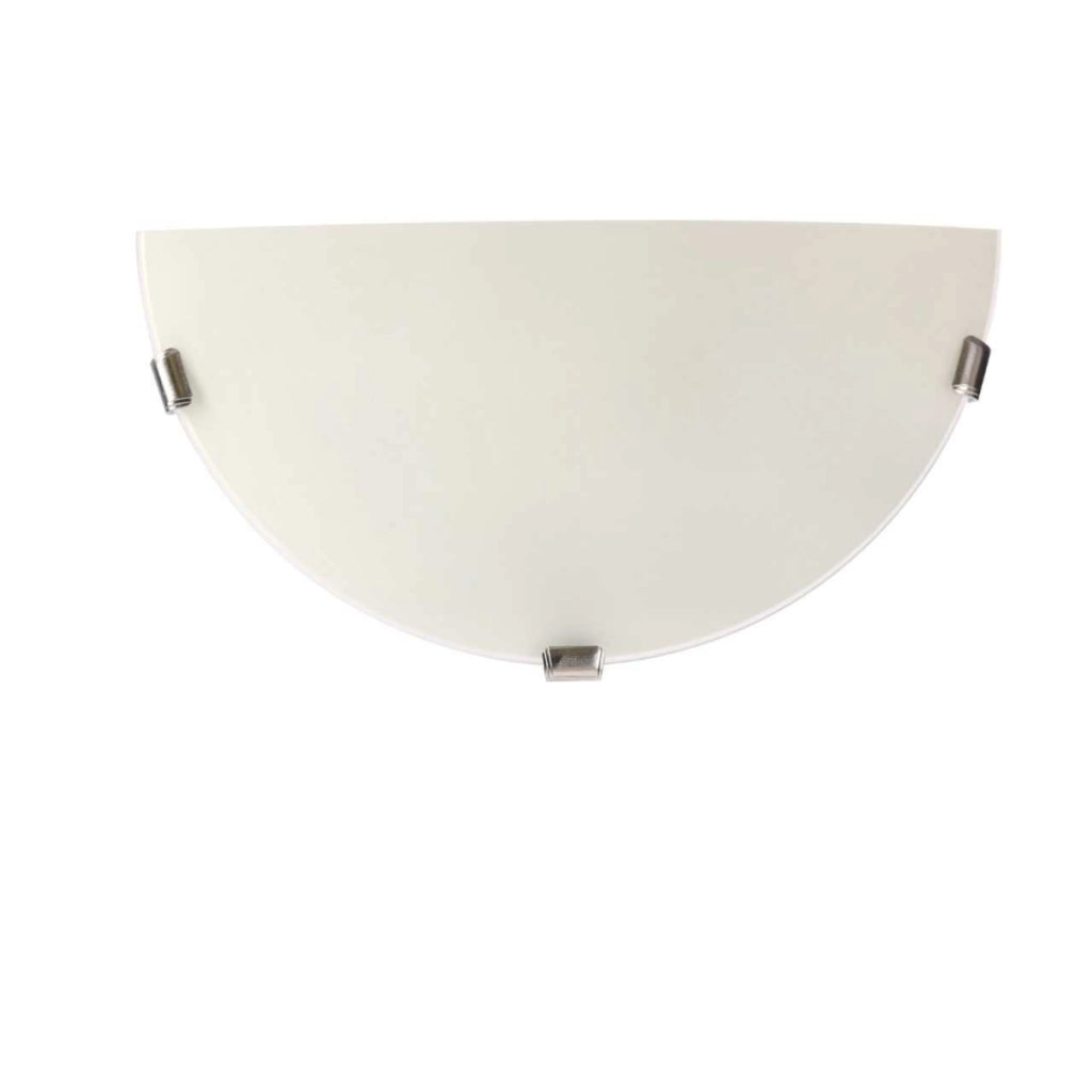 Plafoniera Candellux Sara 30 cm vetro bianco E27 cromo