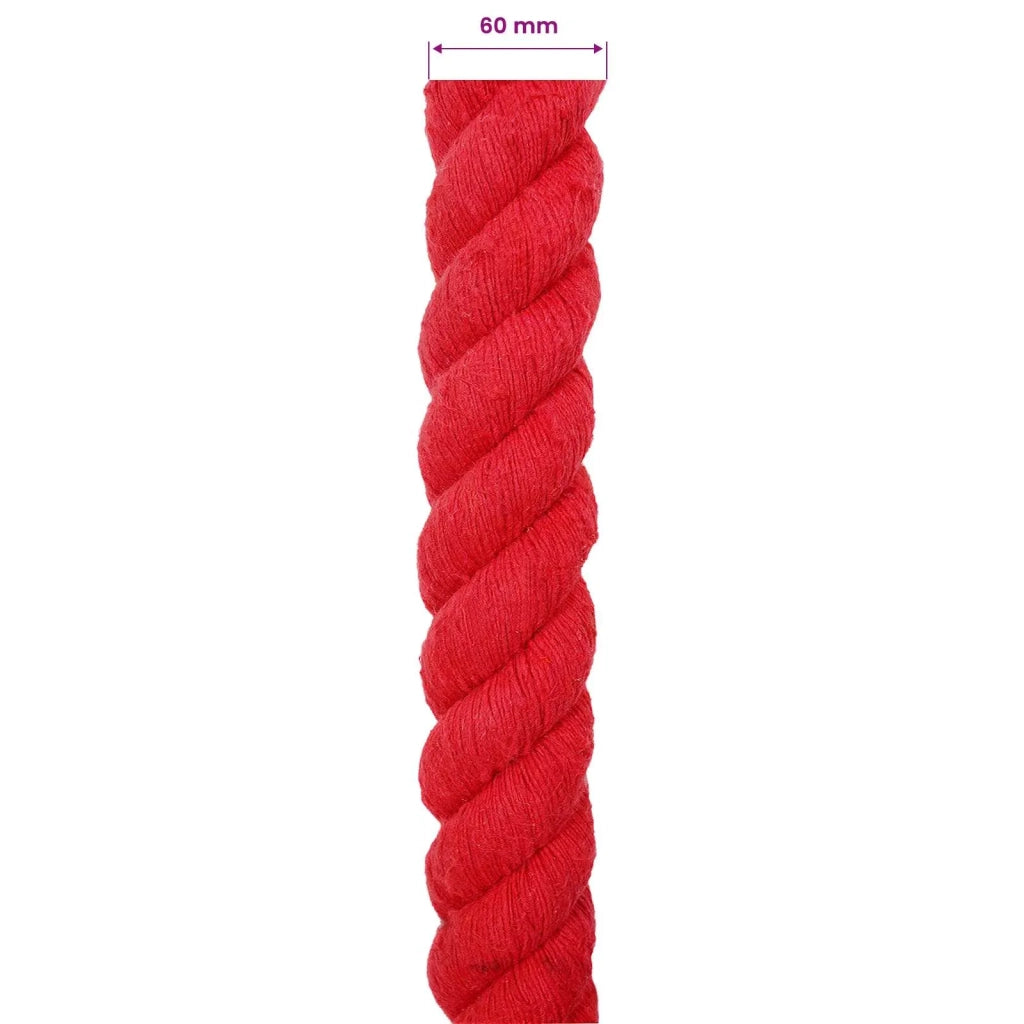 Corda | Fune Rosso 6 x 6 x 1000 cm Cotone