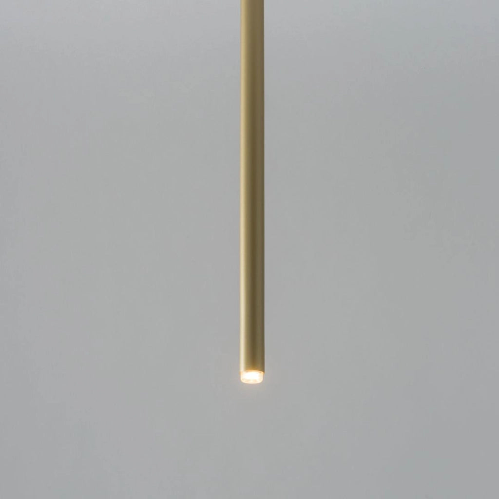 Lampada sospensione tubolare Sopel Sigma oro 50cm G9