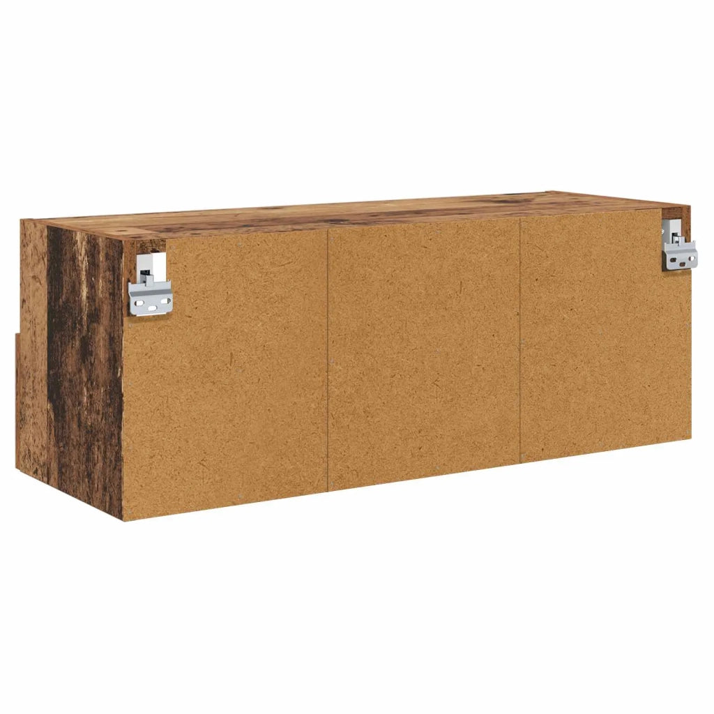 Mobiletti TV da Parete 2 pcs Legno vecchio 80 x 30 x 30 cm 882929