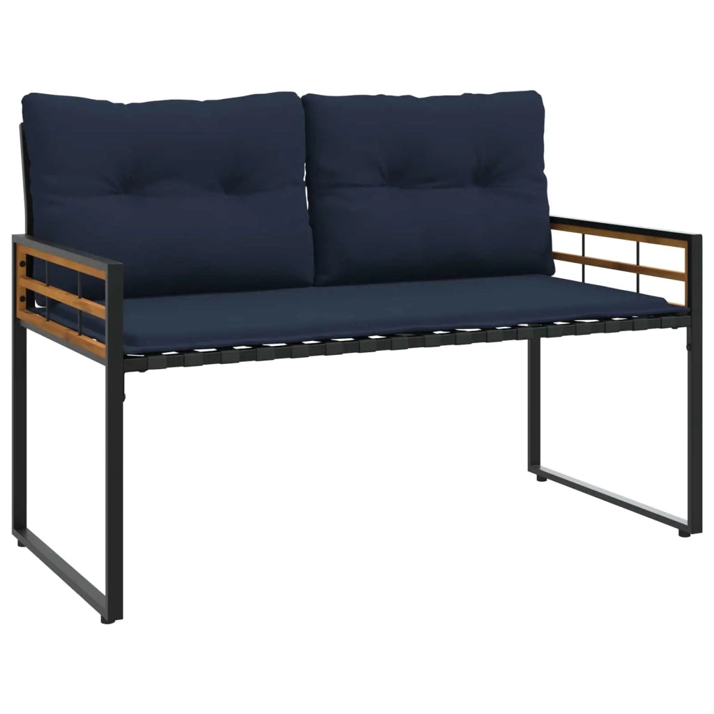 Set di Mobili da Esterno con cuscino 4 pz | Set Salotto da Giardino Navy