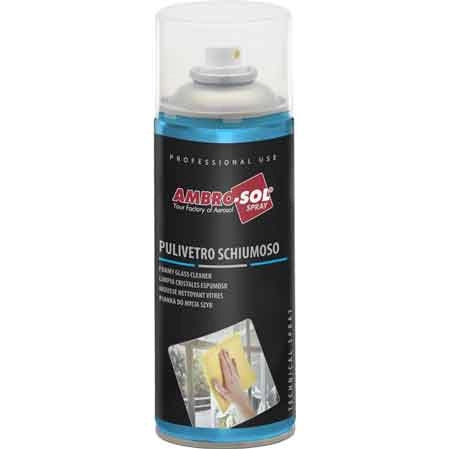 PULITORE VETRI E SCHERMI SCHIUMOSO AMBROSOL 400 ml - AMBROSOL