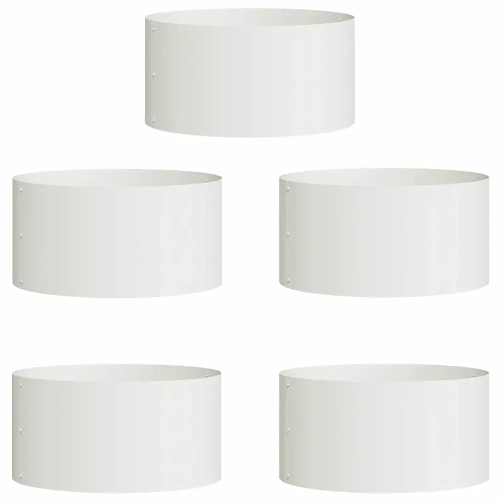 Anello per vaso 5 pcs Bianco 40 x 40 x 20 cm 873609