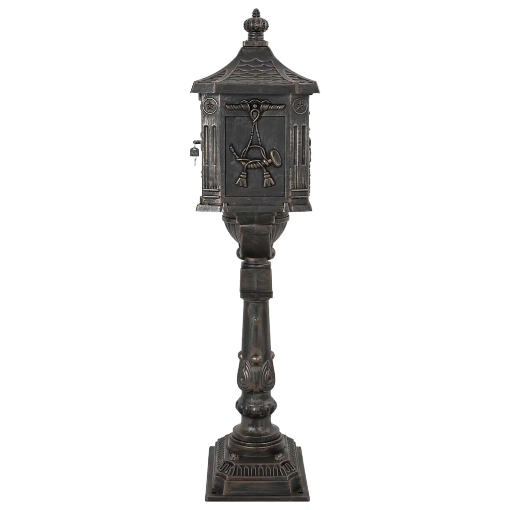 Cassetta Postale Verticale Bronzo 42,5 x 29,5 x 117 cm
