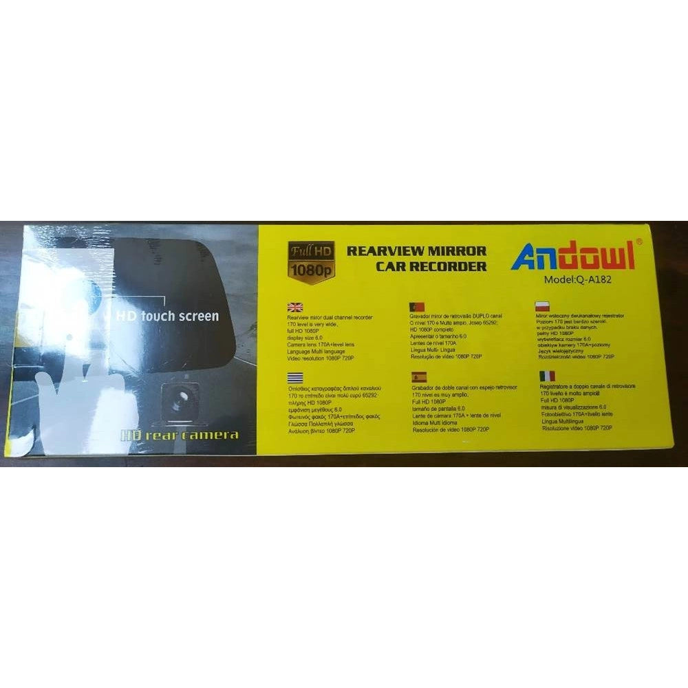 Trade Shop - Specchietto Camera Posteriore Hd Registratore Auto Specchio Retrovisore Q-a182 -