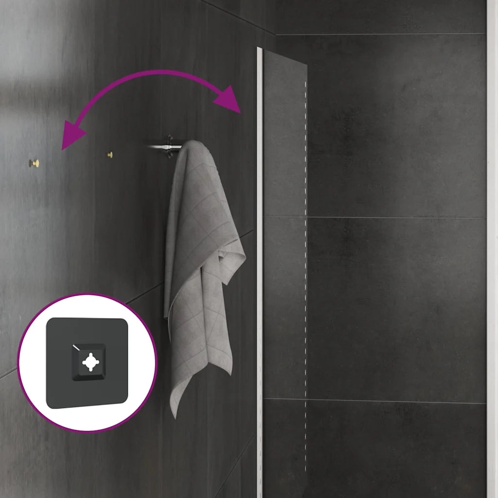 Specchio da Bagno con Luci LED 50x50 cm 151720