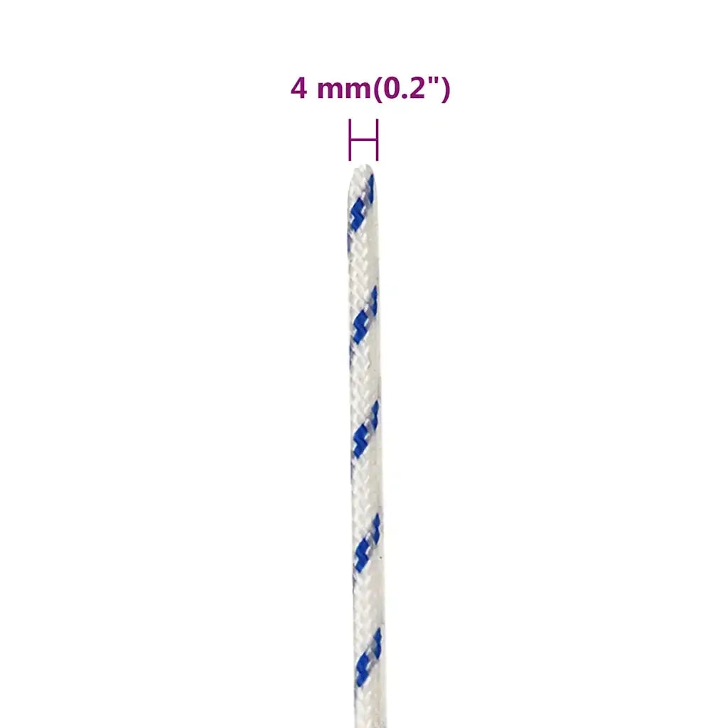 Corda | Fune per barca Bianca 4 mm 25 m in Polipropilene