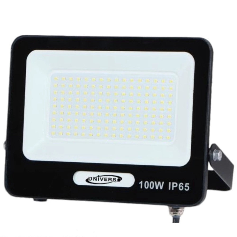 Trade Shop - Faro Proiettore Smd Led Floodlight 100w Slim Ip65 Nero Luce 3000k 4000k 6500k Ek05-100w-n -