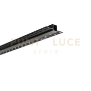 PROFILO GORIZIA NERO CON TAPPI INCLUSI 200X5,2X1,4CM