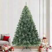 Albero di Natale Artificiale Snodato Foderato di Neve Verde 42019340