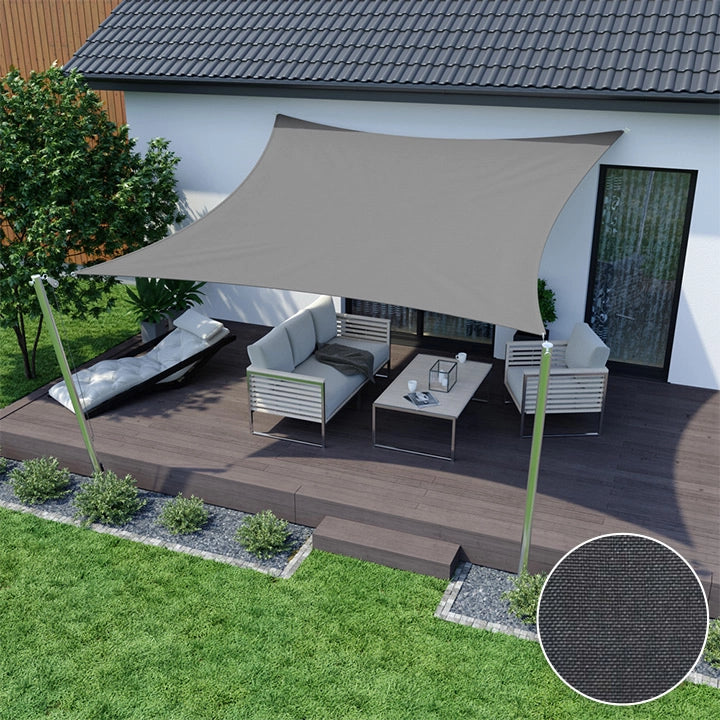 AIO FACTORY 3x3 m Tenda a vela impermeabile da giardino grigia