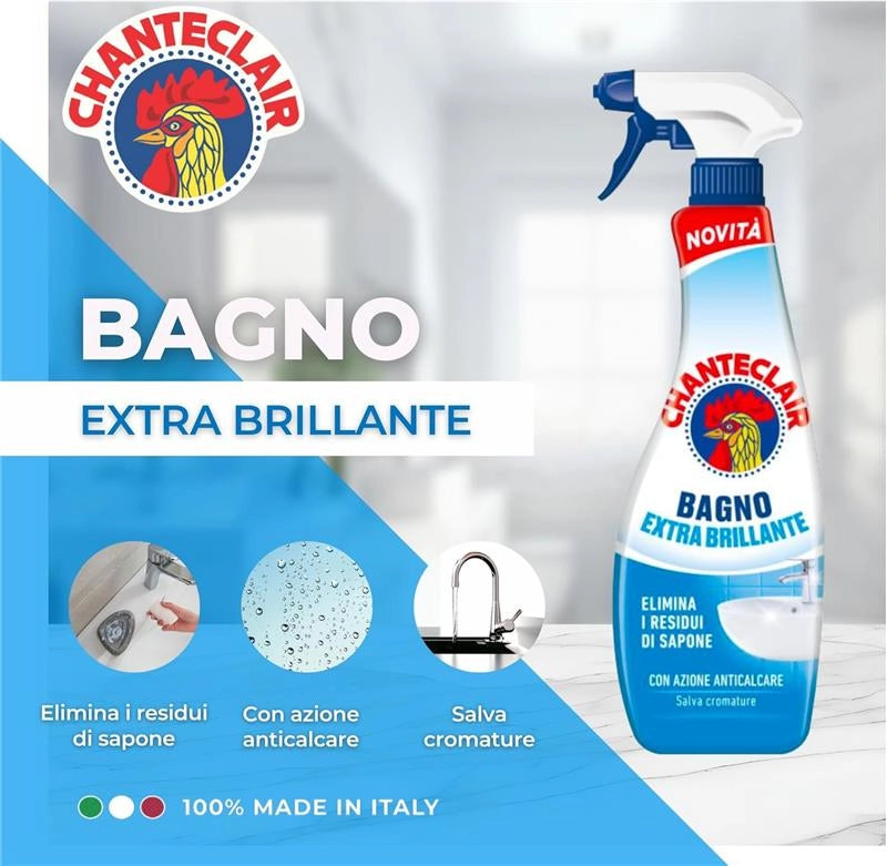 CHANTECLAIR BAGNO EXTRA BRILLANTE ANTICALCARE TRIGGER 625 ML