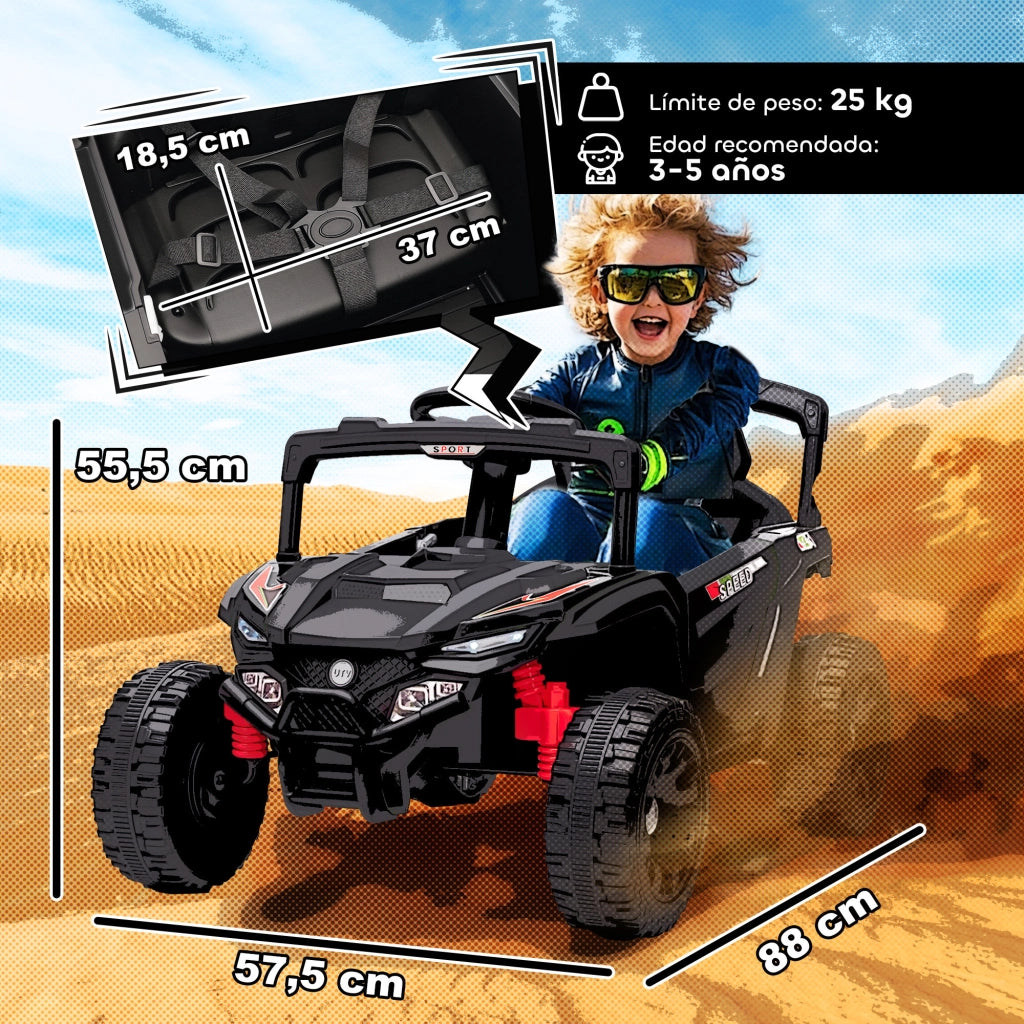 Auto Bambini Elettrica 12V ¨C zephmum ¨C Nero