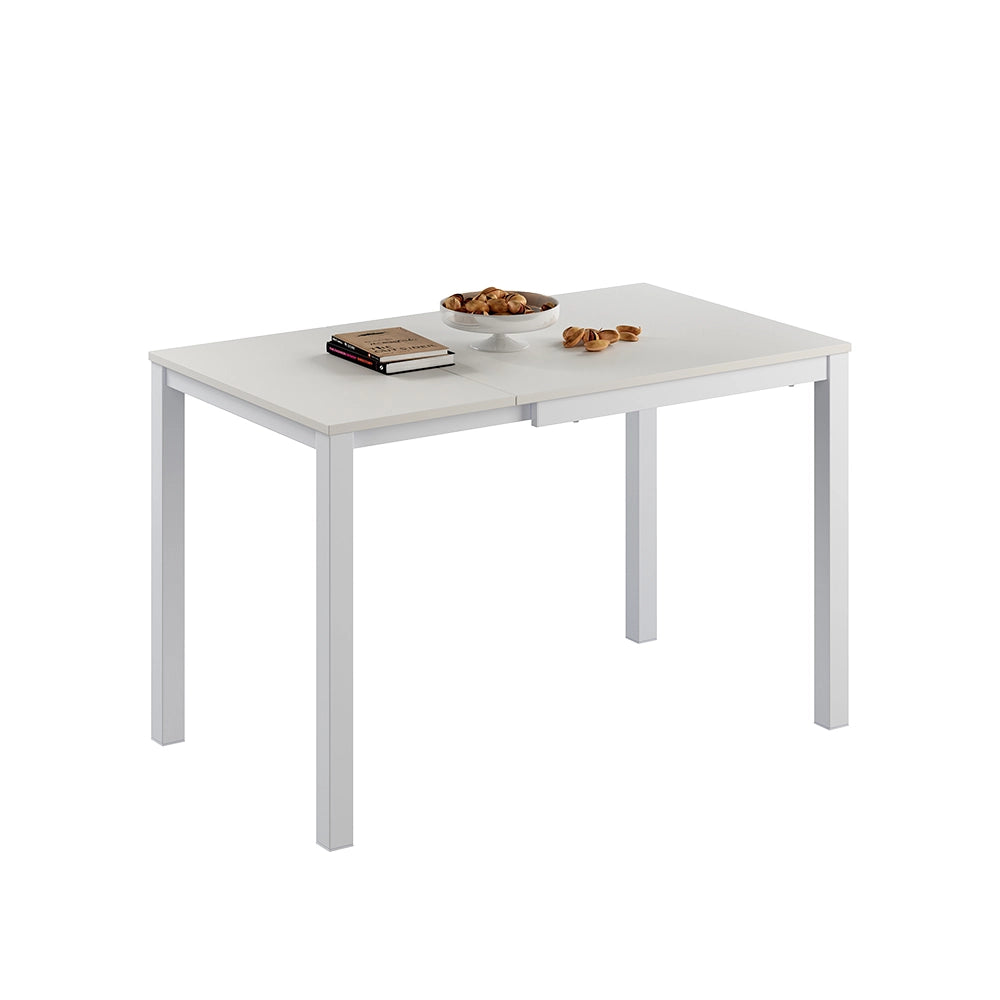 Vicco Tavolo da pranzo Bianco 120 x 70 cm Estensibile