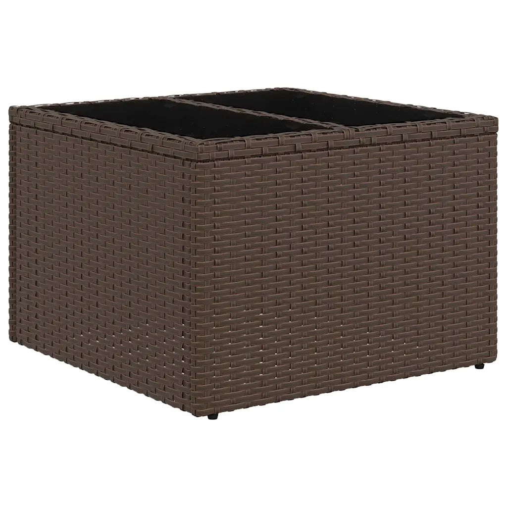Set Divano da Giardino 8 pz Beige e Rosso polyrattan 3355643