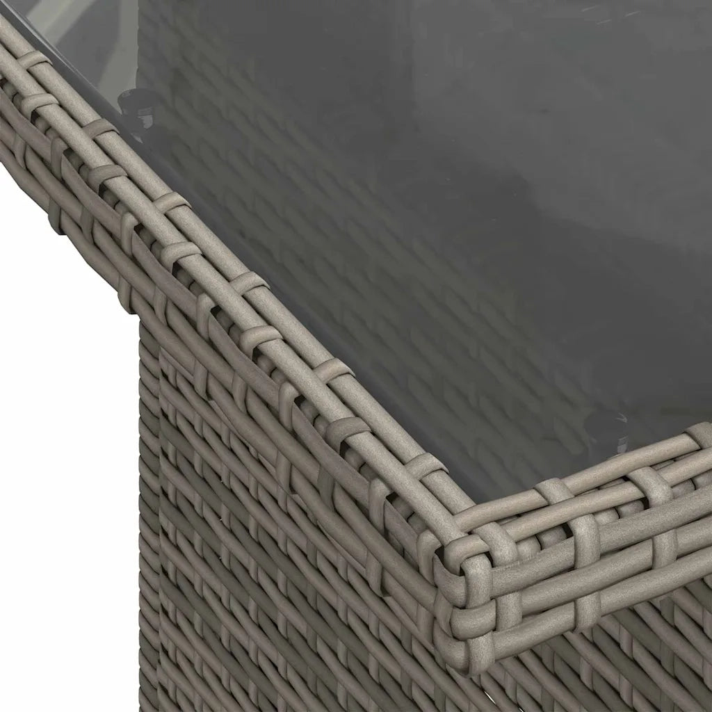 Set Divano da Giardino con cuscino 6 pcs Grigio Poly Rattan 3361038