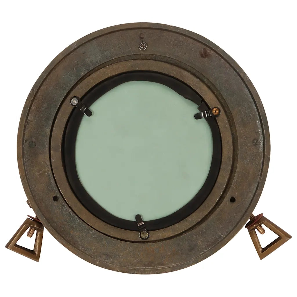 Specchio da Parete | Specchio decorativo Design Obl¨° ?23 cm in Alluminio e Vetro
