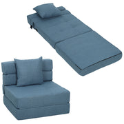 Letto a soppalco imbottito ¨C zephmum ¨C blu scuro 70x70x61
