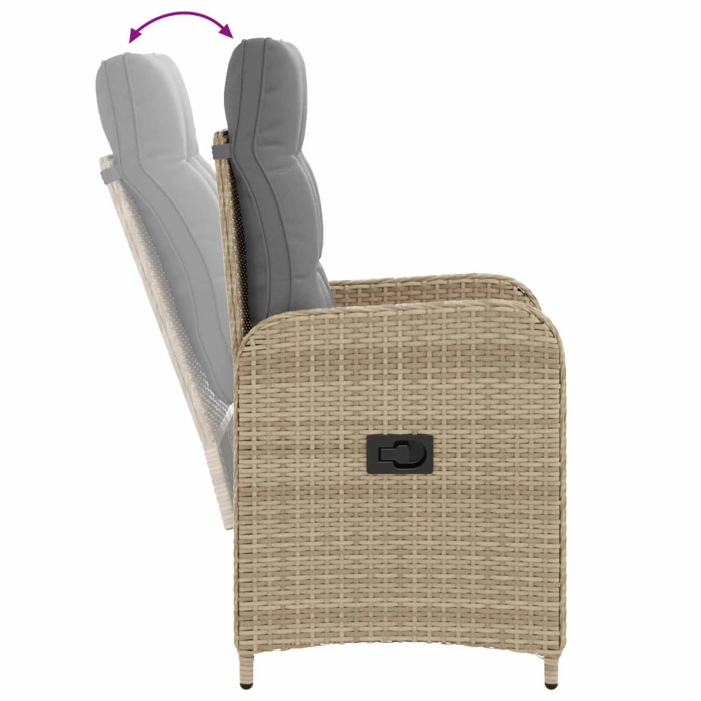 Set da pranzo per esterni 3 pcs Beige e Grigio Chiaro 3422334