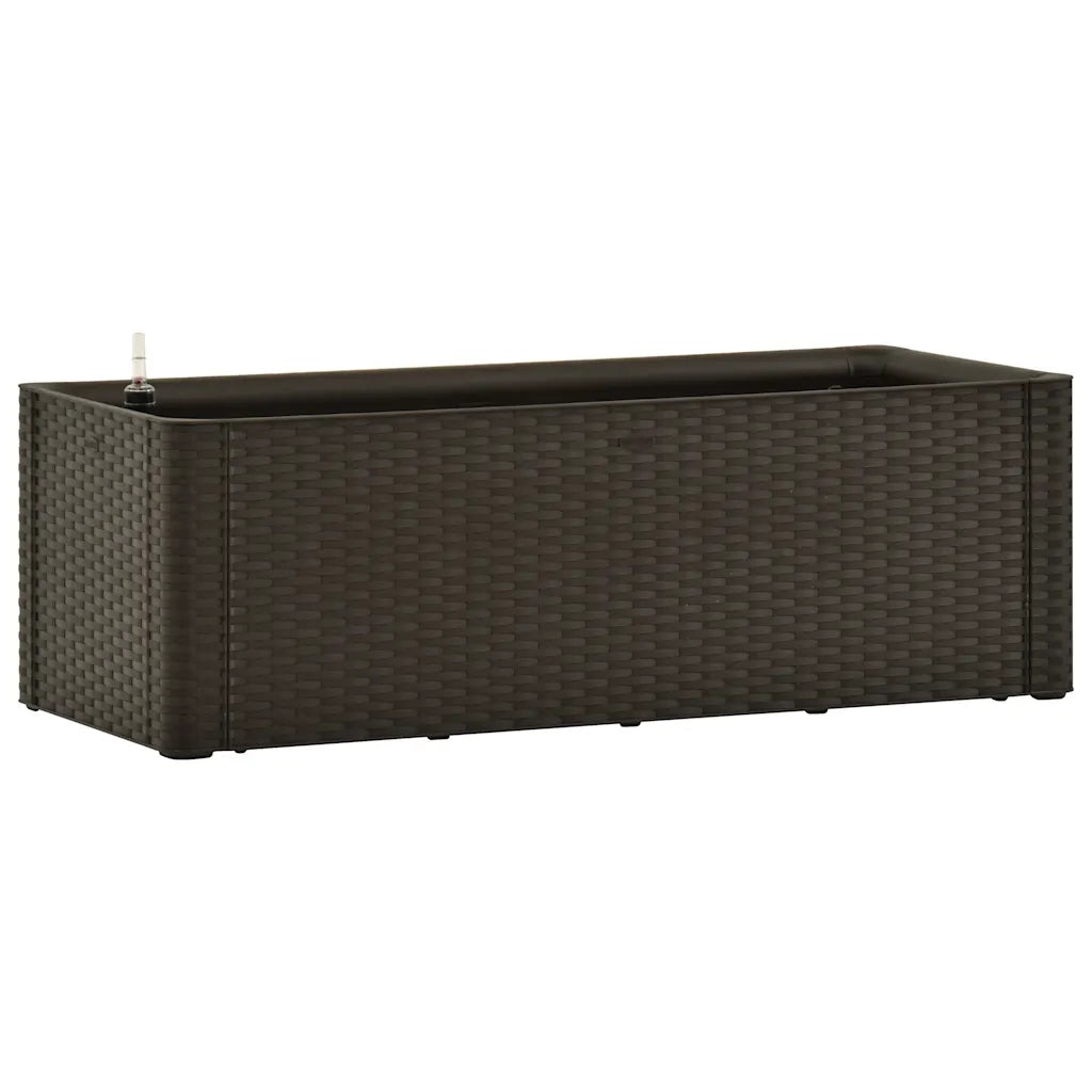 Fioriere | Cassetta per fiori | Letto Rialzato da Giardino con Irrigazione Moca 100x43x33 cm