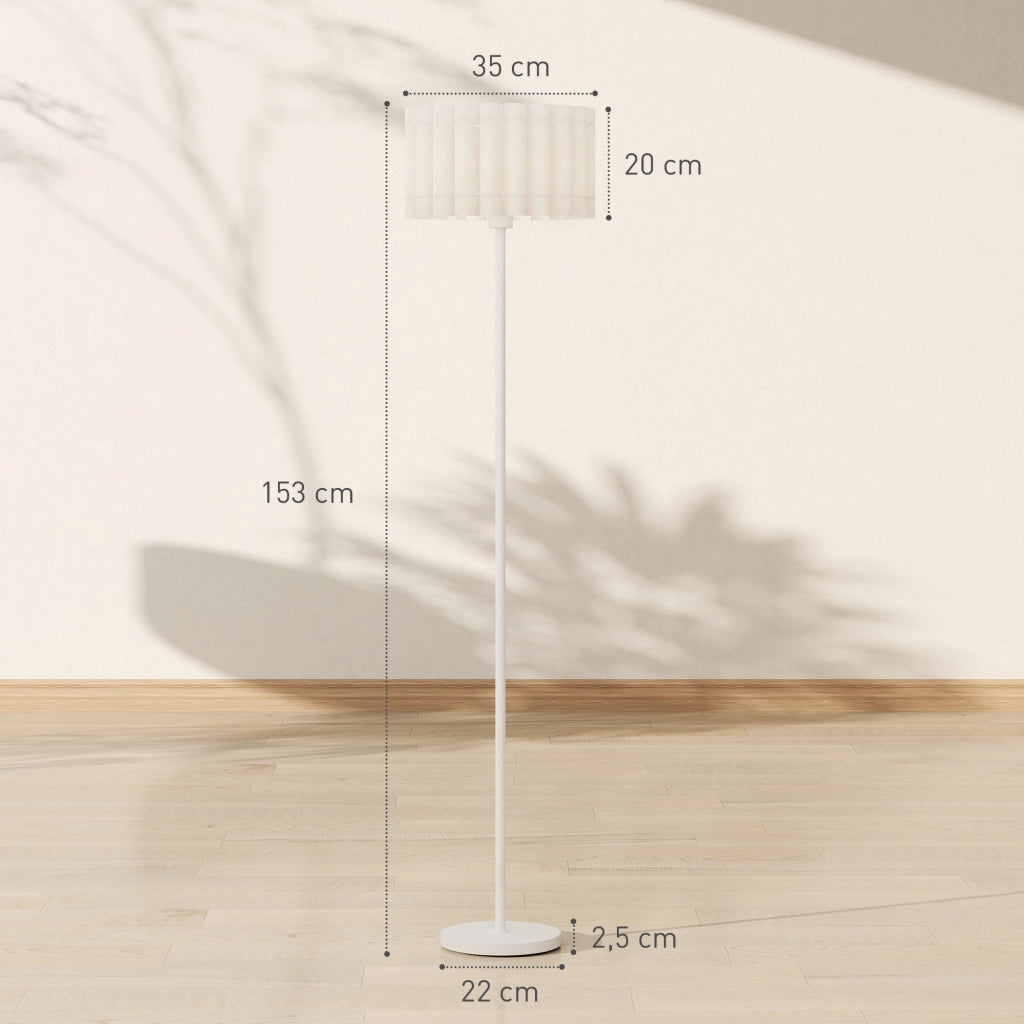 Lampada da terra stile retr¨° ¨C zephmum ¨C bianco