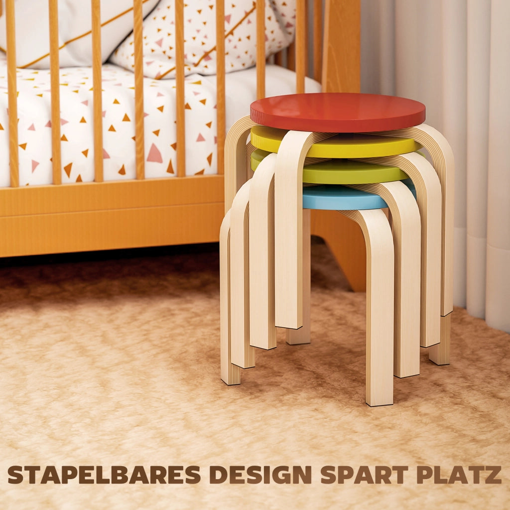 Sgabelli impilabili ¨C Minimal ¨C multicolore, compensato di betulla