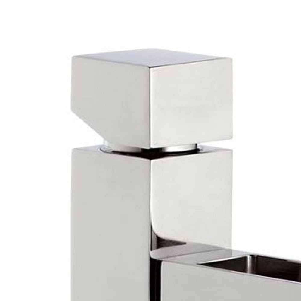 Miscelatore lavabocube waterfall, design quadro con bocca a cascata