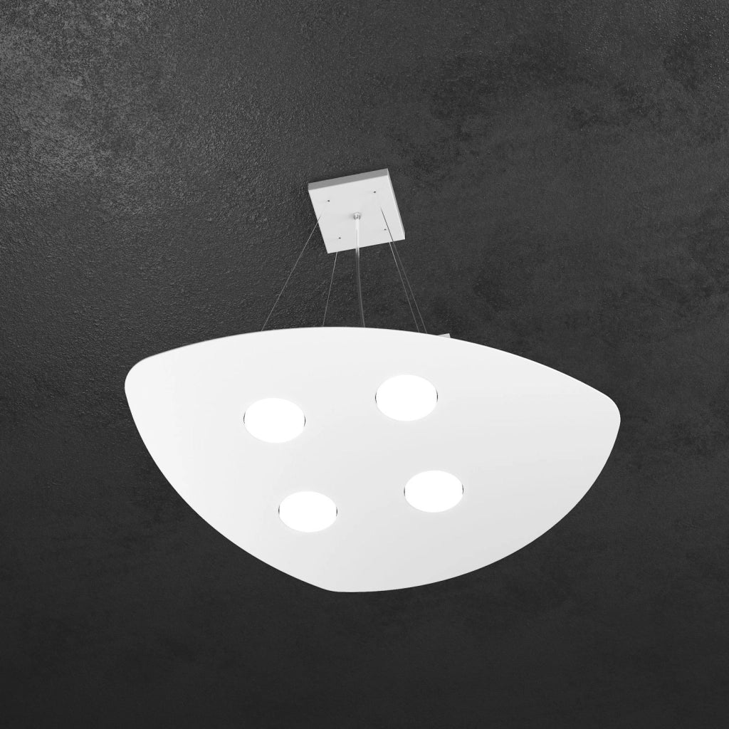 SHAPE SOSPENSIONE 4 LUCI BIANCO 1143-S4-BI