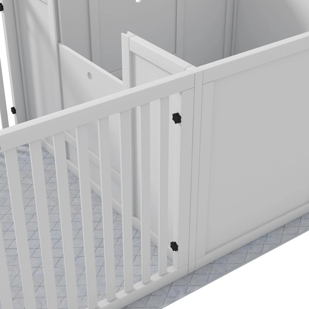 Box parto per cani e cuccioli ¨C zephmum ¨C bianco 166x80x50 cm