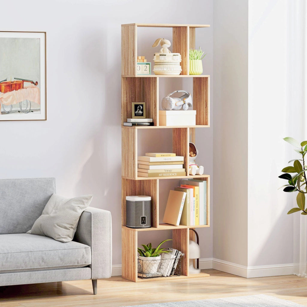Mobile Libreria 5 Ripiani 60x24x184,5 cm in Legno