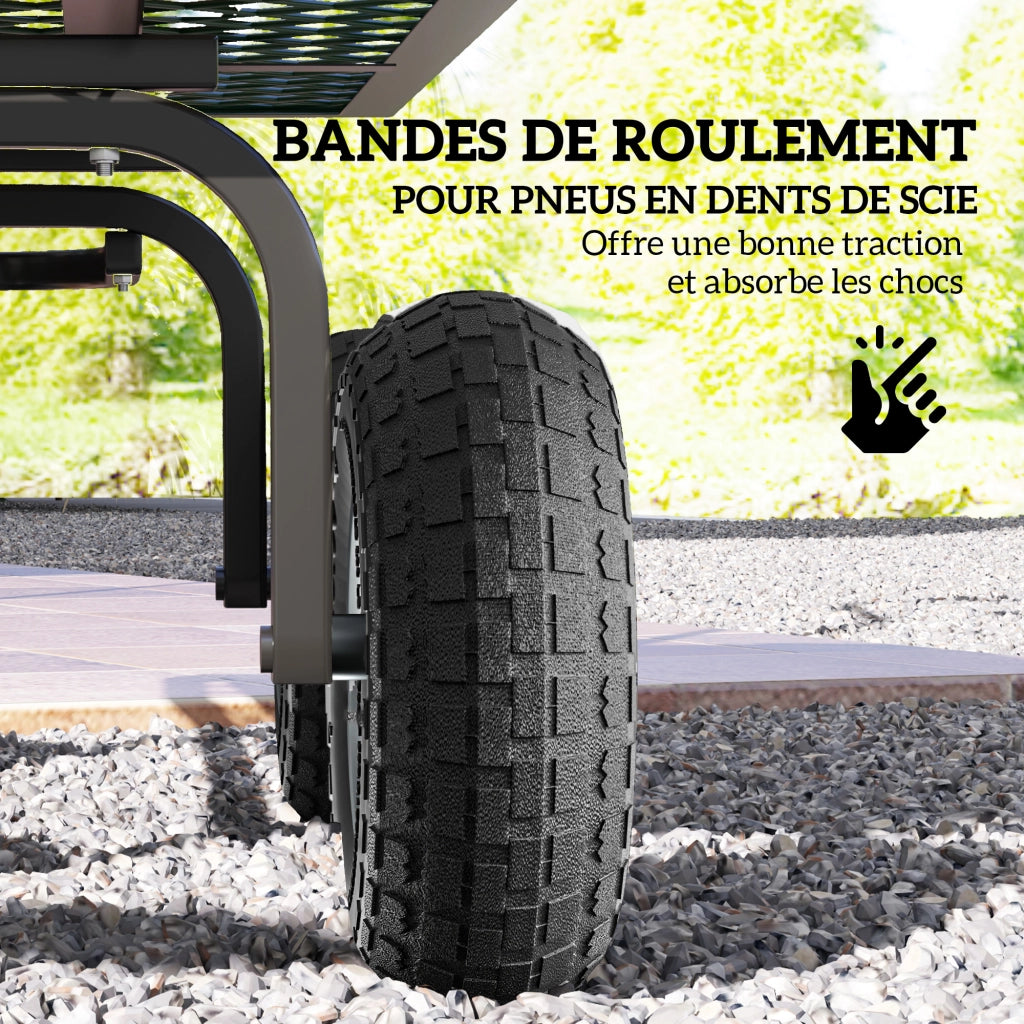 2 Pneumatici per Carrello Giardino ¨C zephmum ¨C 16mm
