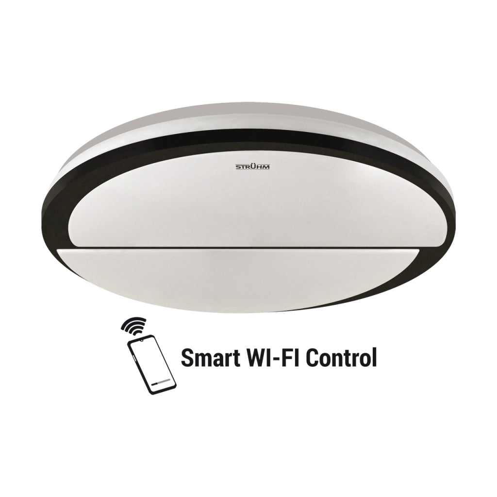 Plafoniera bagno Struhm Polar tonda 48cm LED 48W dimmer
