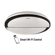 Plafoniera bagno Struhm Polar tonda 48cm LED 48W dimmer