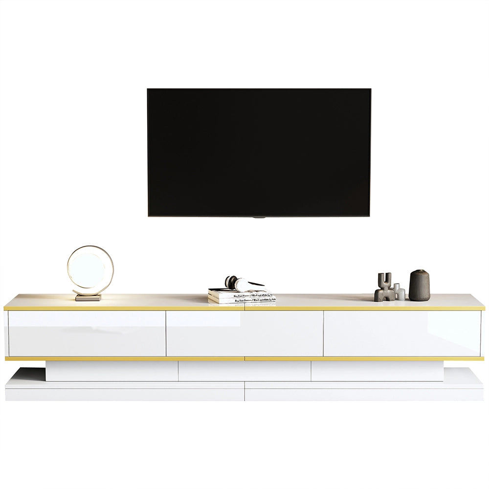 Mobile TV - Xylo - 200x40x40 cm 3 cassetti oro