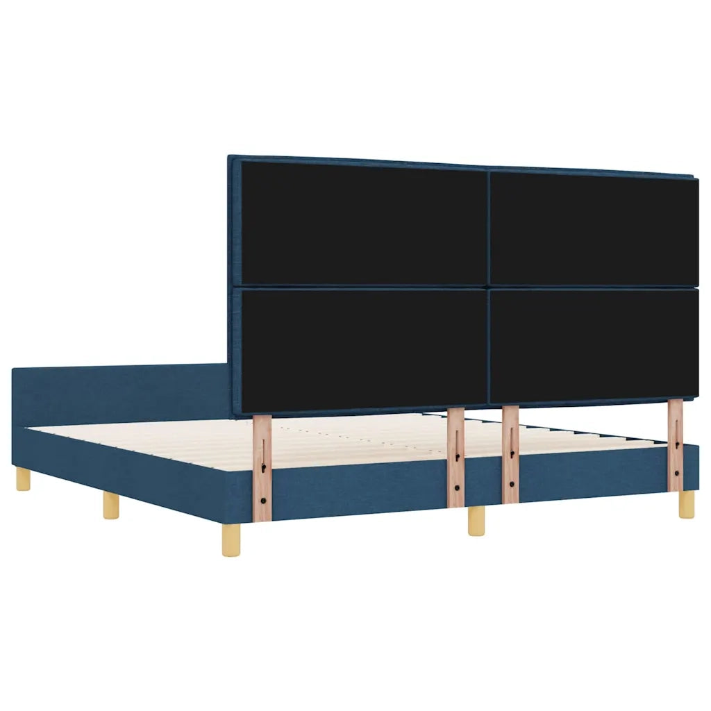 Struttura del letto con testiera Blu 180 x 200 cm Tessuto 3344675
